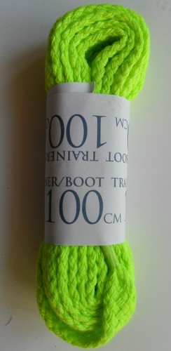 Lacci per scarpe basse giallo fluorescente 100 cm Kickers Vans sneakers da ginnastica