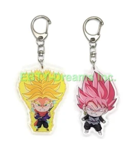 Set of 2 Dragon Anime Acrylic Keychain Trunks, Goku Black v1 - Picture 1 of 2