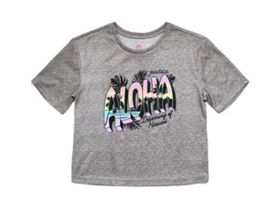 SIZE 8 JUSTICE GIRLS HAWAII PAJAMA TOP - GRAY - Picture 1 of 6