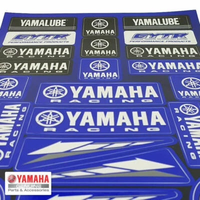 YAMAHA Set di adesivi YAMAHA ORIGINALE ACCESSORI 25 decalco ADESIVI RACING - Immagine 1 di 4