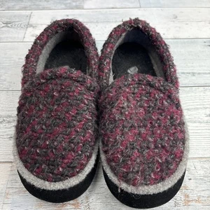 Acorn Everywear Hausschuhe Damen 5-6 lila und schwarz kuschelig warm - Bild 1 von 8