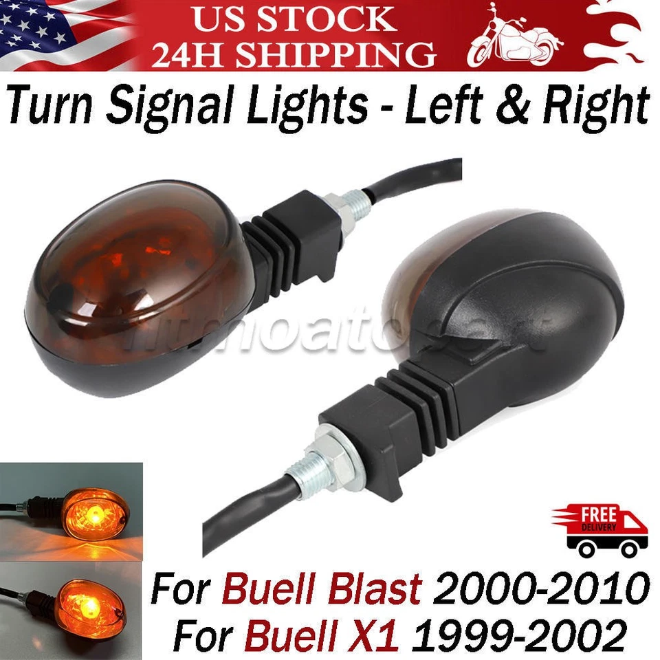 For Buell Blast 2000-10 X1 1999-02 Left + Right Rear Turn Signal Y0527.K Y0526.K Foto 1 de 4