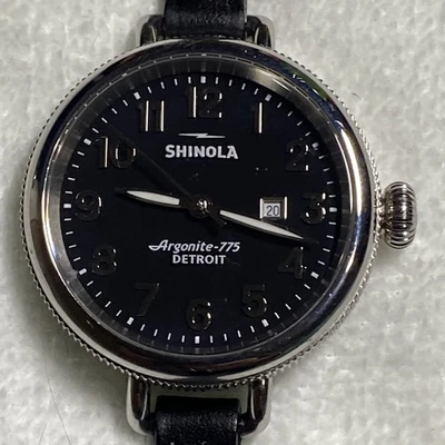 Shinola 34mm The Birdy Watch Argonite-775.  Black/Silver *See description* - Image 1 of 4
