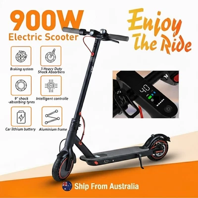 2025 Electric Scooter 900W 40KM/H 8.5inch 50KM Travel Foldable Portable Black - image 1 of 4