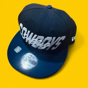 New Era Herren Dallas Cowboys 9FIFTY SnapBack Cap Schwarz Blau NEU - Bild 1 von 2