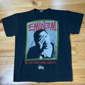 Rare Vintage Eminem x Stussy T-Shirt | Japan Tour 2012 | Size L - Bild 1 von 6