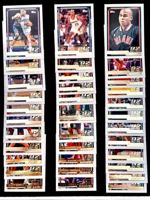 Tarjetas de novato Topps Basketball 34 1992 oro como nuevas selección draft-¡Mira Zo/Spree/Cuchara!! Foto 1 de 3