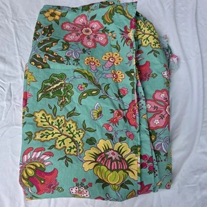 Pottery Barn Palampore Floral Duvet Cover, Queen Full Size Turquoise - Picture 1 of 5