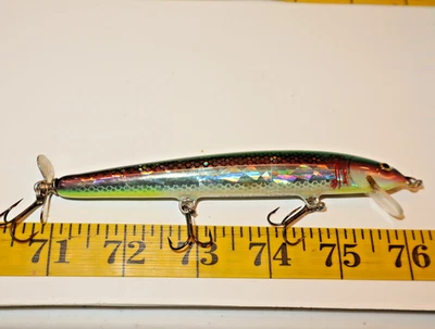 Señuelo de pesca vintage Bagley Bang-O-Lure #5 cola giratoria Foto 1 de 3