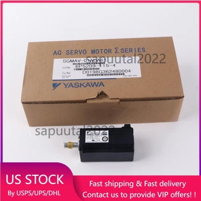 NEW Yaskawa SGMAV-01ADA61 Servo Motor SGMAV01ADA61 IN BOX - Image 1 of 3