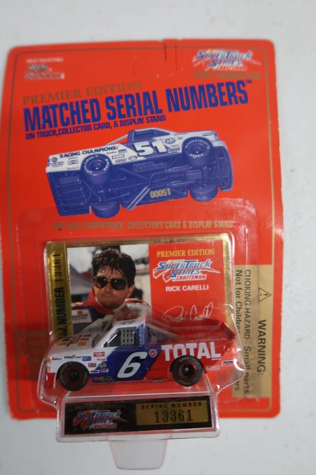 1995 Racing Champions Matched Serial Numbers RARE Whole Set of 6 Supertruck