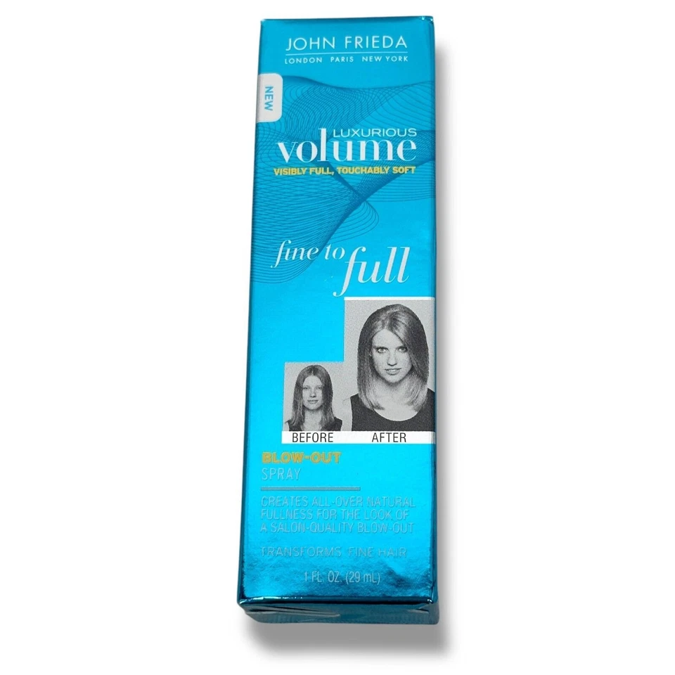 John Frieda Luxurious Volume Fine Full Blow Out Spray 1 oz tamaño de viaje nuevo Foto 1 de 4