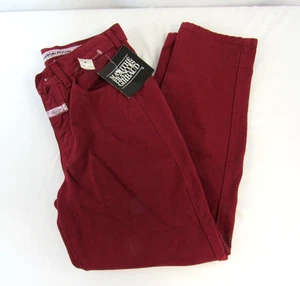 Marithe Francois Girbaud Burgundy Skinny Cowboy Jeans Girl Size 12 - Picture 1 of 12