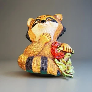 1977  US Made Raccoon 3D Wall decor 7497  DART IND Homco 10 In X 8.5 In - Picture 1 of 8