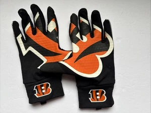 "Guantes de punto Nike Cincinnati Bengals NFL con agarre de silicona juveniles pequeños 7""x4w" - Imagen 1 de 4