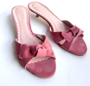 Sandalia BODEN Rosa Arco Gamuza MULES Deslizadores Tacón Gatito UK8 EUR39 PRECIOSA* EN MUY BUENA CONDICIÓN - Imagen 1 de 7