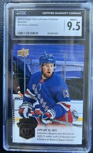 Alexis Lafreniere - Rangers - 2021-22 Collection #29 RC CGC Graded 9.5 MINT+ - Picture 1 of 2