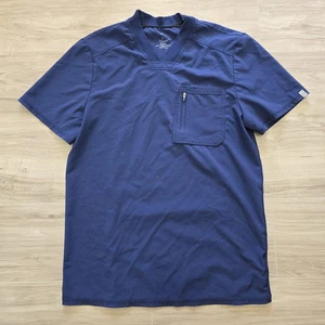 Cherokee Infinity Scrub Top Mens Medium Blue V Neck Shirt - Picture 1 of 10