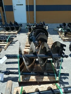PENGO 24" x 4' HDF DIRT AUGER BIT W/2.56" ROUND FITS ALL 2.56" ROUND AUGER DRIVE - Picture 1 of 4