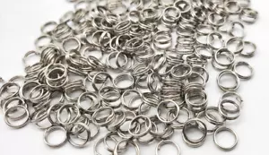 Anillos divididos de acero inoxidable - tamaño 2 - 100 piezas - hechos en EE. UU. - Imagen 1 de 2