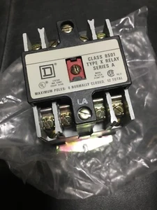 Square D 8501 X000 Type X Relay Series A - Picture 1 of 2