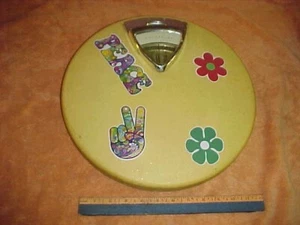 Vintage Stadträtin 60er Jahre Personenwaage Flower Power Ernte Gold Gelb Mid Century - Bild 1 von 4