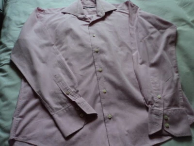 Cerruti 1881 Mens Pink Shirt USED Size 40 UK 15 3/4 M/L *** Read Description *** - Image 1 of 4