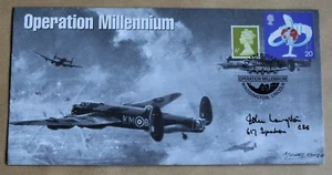 WW2 OPERATION MILLENNIUM BOMBING COLOGNE: 1999 COVER SIGNED A/Cdr JOHN LANGSTON - Bild 1 von 3