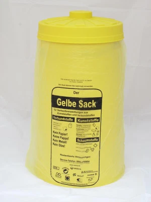 Sacktonne gelb Mülleimer - Mülltrennung  Mülltonne  Gelber Sack Ständer - Bild 1 von 4