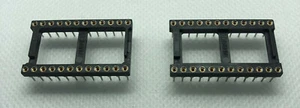24 pin perno tornito largo 5 x presa DIL DIP 2,54 mm passo 3A venditore Regno Unito gratuito P+P - Foto 1 di 3