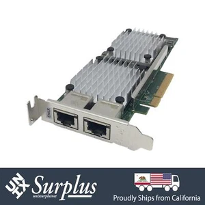 10Gb RJ45 Dual Port Enox IBM PCIe 2.0 x8 Network Card Low Profile - Picture 1 of 5