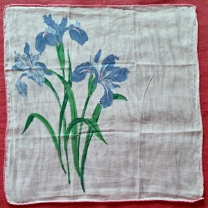 "PAÑUELOS DE COLECCIÓN AUTÉNTICOS ARTE FLORAL ORQUÍDEA ALGODÓN 12" - Imagen 1 de 3