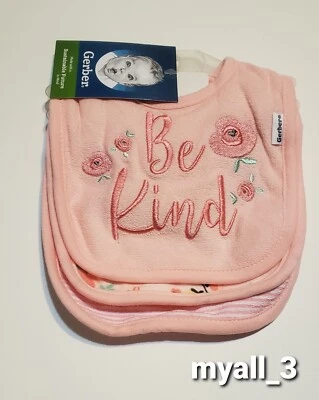 NUEVO PAQUETE DE 3 BABEROS DE BEBÉ GERBER INFANTIL Foto 1 de 3