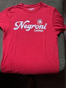 Campari Negroni t shirt double sided. free ship USA. Extra Large Only Available - Picture 1 of 3