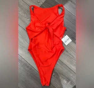 NWT! Red Stunning Bikini One Piece - Picture 1 of 5