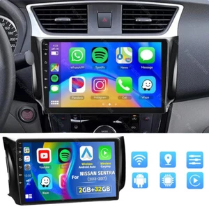 Radio estéreo para automóvil Android 13 Apple Carplay GPS navegación para Nissan Sentra 2013-2019 - Imagen 1 de 13