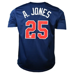 ANDRUW JONES SIGNED CUSTOM XL ATLANTA BLUE JERSEY, JSA COA #WIT592820 - Picture 1 of 4