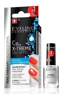 Eveline Cosmetic X-Treme Smalto Effetto Gel Indurente Top Coat Nail Therapy - Foto 1 di 3