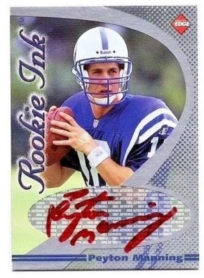 Collectors Edge 1998 Peyton Manning tinta de novato rojo autógrafo/42 novato patio 💎 Foto 1 de 3