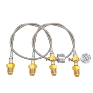 Refill Station Transfer Adaptor Hose for BS 341 No. 3 (UK) Argon Cylinder Bottle - Picture 1 of 24