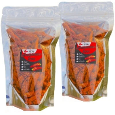 Chile frito crujiente Tom Yum sésamo asado bocadillos tailandeses salados hierba picante 100 g x2 Foto 1 de 4