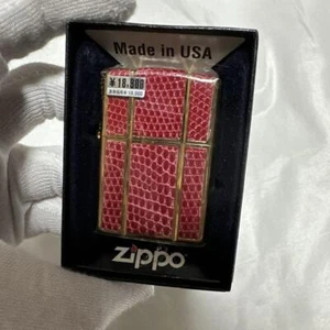 Rare Zippo Armor Red Lizard 3 Sides Heavy Feeling Free Shipping From Japan - Picture 1 of 4