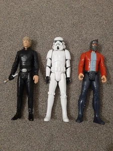 Hasbro 11" Action Figures x3 Luke Skywalker Imperial Stormtrooper Galaxy Lord - Picture 1 of 20