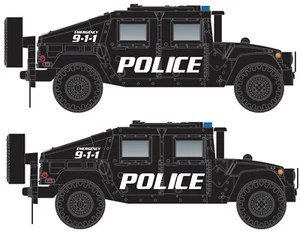 Micro-Trains MTL Vehículo Utilitario Militar Humvee Escala N (Logotipos de Policía) Paquete de 2 - Imagen 1 de 1