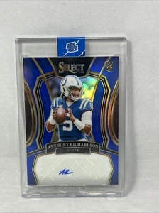 ANTHONY RICHARDSON 2023 SELECT ROOKIE AUTOGRAPH BLUE PRIZM RC AUTO /99 AR COLTS - Picture 1 of 11
