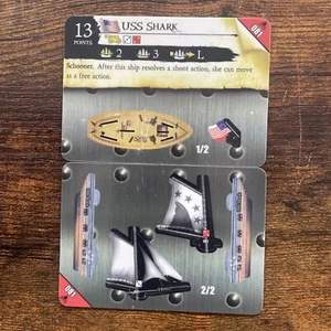 PIRATES POCKETMODEL Fire and Steel 081 USS SHARK NEW UNPUNCHED RARE CSG - Picture 1 of 1