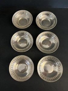 Plata americana ~ Platos de nuez esterlina ~ Sin monogramas ~ Juego de 6 - Imagen 1 de 4