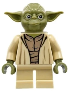 LEGO® Minifig sw0707 - Yoda - Olive Green, Open Robe with Large Creases - Picture 1 of 1