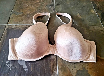 Sujetador con aros 36DD Vanity Fair Body Shine ligeramente acolchado cobertura completa 75297 Foto 1 de 3