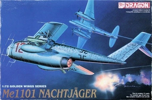 Me1101 Nachtjager 1:72 Plastic Model Kit DRAGON MODELS - Immagine 1 di 1
